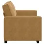 Sofá de 2 plazas terciopelo marrón 120 cm by , Sofas - Ref: Foro24-4105017, Price: 204,85 €, Discount: %