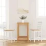 Taburetes de bar 2 uds madera maciza blanca caucho von , Küchenhocker - Ref: Foro24-4102542, Preis: 129,59 €, Rabatt: %