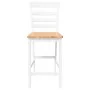Taburetes de bar 2 uds madera maciza blanca caucho von , Küchenhocker - Ref: Foro24-4102542, Preis: 129,59 €, Rabatt: %