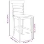 Taburetes de bar 2 uds madera maciza blanca caucho von , Küchenhocker - Ref: Foro24-4102542, Preis: 129,59 €, Rabatt: %