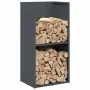 Leñero antracita 40x30x80 cm Acero laminado en frío de , Bolsas y soportes de leña - Ref: Foro24-864189, Precio: 80,61 €, Des...