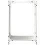 Leñero blanco 44x28x65 cm Acero laminado en frío by , Firewood bags and holders - Ref: Foro24-864196, Price: 51,84 €, Discoun...