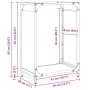 Leñero blanco 44x28x65 cm Acero laminado en frío by , Firewood bags and holders - Ref: Foro24-864196, Price: 51,84 €, Discoun...