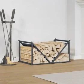 Leñero antracita 70x43x34,5 cm Acero laminado en frío de , Bolsas y soportes de leña - Ref: Foro24-864175, Precio: 58,14 €, D...