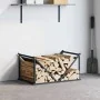 Leñero antracita 70x43x34,5 cm Acero laminado en frío by , Firewood bags and holders - Ref: Foro24-864175, Price: 58,14 €, Di...