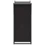 Leñero negro 69,5x35x81 cm Acero laminado en frío von , Brennholztaschen und -halter - Ref: Foro24-864177, Preis: 66,67 €, Ra...