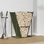 Leñero verde oliva 69,5x35x81 cm Acero laminado en frío von , Brennholztaschen und -halter - Ref: Foro24-864180, Preis: 68,20...