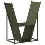 Leñero verde oliva 69,5x35x81 cm Acero laminado en frío von , Brennholztaschen und -halter - Ref: Foro24-864180, Preis: 68,20...