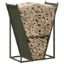 Leñero verde oliva 69,5x35x81 cm Acero laminado en frío von , Brennholztaschen und -halter - Ref: Foro24-864180, Preis: 68,20...