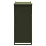 Leñero verde oliva 69,5x35x81 cm Acero laminado en frío von , Brennholztaschen und -halter - Ref: Foro24-864180, Preis: 68,20...