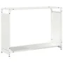 Leñero blanco 90x28x65 cm Acero laminado en frío von , Brennholztaschen und -halter - Ref: Foro24-864204, Preis: 61,14 €, Rab...