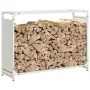 Leñero blanco 90x28x65 cm Acero laminado en frío von , Brennholztaschen und -halter - Ref: Foro24-864204, Preis: 61,14 €, Rab...