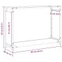Leñero blanco 90x28x65 cm Acero laminado en frío von , Brennholztaschen und -halter - Ref: Foro24-864204, Preis: 61,14 €, Rab...