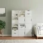 Armarios auxiliares 6 uds "ODDA" blanco 40x24x79 cm madera pino von , Sideboards - Ref: Foro24-3365355, Preis: 329,01 €, Raba...