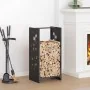 Leñero negro 40x30x80 cm Acero laminado en frío von , Brennholztaschen und -halter - Ref: Foro24-864219, Preis: 56,75 €, Raba...