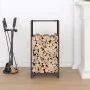 Leñero negro 40x30x80 cm Acero laminado en frío von , Brennholztaschen und -halter - Ref: Foro24-864219, Preis: 56,75 €, Raba...