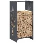 Leñero antracita 40x30x80 cm Acero laminado en frío by , Firewood bags and holders - Ref: Foro24-864227, Price: 57,97 €, Disc...