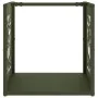 Leñero verde oliva 40x40x40 cm Acero laminado en frío von , Brennholztaschen und -halter - Ref: Foro24-864252, Preis: 45,21 €...