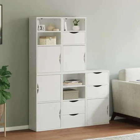 Armarios auxiliares 5 uds "ODDA" blanco 40x24x79 cm madera pino von , Sideboards - Ref: Foro24-3365357, Preis: 282,33 €, Raba...