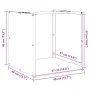 Leñero blanco 40x40x40 cm Acero laminado en frío by , Firewood bags and holders - Ref: Foro24-864238, Price: 48,17 €, Discoun...