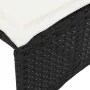 Set comedor de jardín 3 pzas con cojines ratán sintético negro by , Garden sets - Ref: Foro24-4104135, Price: 187,08 €, Disco...