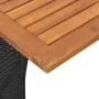 Set comedor de jardín 3 pzas con cojines ratán sintético negro by , Garden sets - Ref: Foro24-4104135, Price: 187,08 €, Disco...