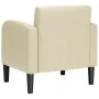 Sillón con reposabrazos color crema 54 cm cuero sintética by , Armchairs - Ref: Foro24-4100530, Price: 123,71 €, Discount: %