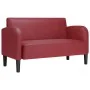 Sofá Loveseat rojo vino 110 cm cuero sintética by , Sofas - Ref: Foro24-4100539, Price: 170,94 €, Discount: %