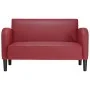 Sofá Loveseat rojo vino 110 cm cuero sintética by , Sofas - Ref: Foro24-4100539, Price: 170,94 €, Discount: %