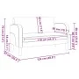 Sofá Loveseat rojo vino 110 cm cuero sintética by , Sofas - Ref: Foro24-4100539, Price: 170,94 €, Discount: %
