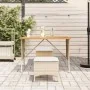 Set comedor de jardín 3 pzas con cojines ratán sintético beige by , Garden sets - Ref: Foro24-4104137, Price: 193,16 €, Disco...