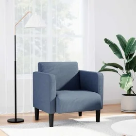 Sillón con reposabrazos azul 54 cm tejido de pana de , Sillones - Ref: Foro24-4100518, Precio: 132,50 €, Descuento: %