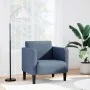 Sillón con reposabrazos azul 54 cm tejido de pana by , Armchairs - Ref: Foro24-4100518, Price: 132,50 €, Discount: %
