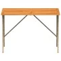 Mesa de jardín superficie de madera ratán PE negro 105x75x72 cm by , Garden tables - Ref: Foro24-4104140, Price: 129,30 €, Di...