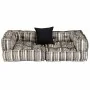 Puf modular de 2 plazas de tela de rayas grises by , Cushions for chairs and sofas - Ref: Foro24-244988, Price: 170,51 €, Dis...
