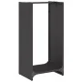 Leñero negro 40x30x80 cm Acero laminado en frío by , Firewood bags and holders - Ref: Foro24-864231, Price: 56,20 €, Discount: %