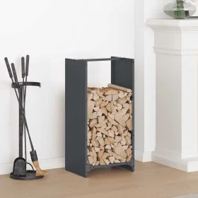 Leñero antracita 40x30x80 cm Acero laminado en frío by , Firewood bags and holders - Ref: Foro24-864233, Price: 57,77 €, Disc...