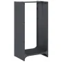 Leñero antracita 40x30x80 cm Acero laminado en frío von , Brennholztaschen und -halter - Ref: Foro24-864233, Preis: 57,77 €, ...