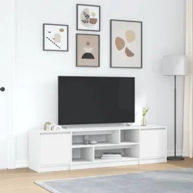 Mueble de TV de madera de ingeniería blanco 188,5x41x50 cm von , TV-Möbel - Ref: Foro24-3328417, Preis: 139,90 €, Rabatt: %