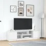 Mueble de TV de madera de ingeniería blanco 188,5x41x50 cm by , TV Furniture - Ref: Foro24-3328417, Price: 139,90 €, Discount: %