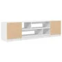 Mueble de TV de madera de ingeniería blanco 188,5x41x50 cm by , TV Furniture - Ref: Foro24-3328417, Price: 139,90 €, Discount: %