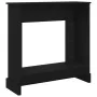 Borde de chimenea roble negro 90x30x90 cm madera ingeniería de , Accesorios para hornos de leña y chimeneas - Ref: Foro24-865...
