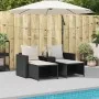Set de muebles de jardín 5 pzas y cojines apilables negro von , Outdoor-Sofas - Ref: Foro24-4104163, Preis: 256,82 €, Rabatt: %