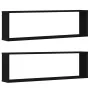 Estantes cúbicos de pared 2 uds roble negro 100x15x30 cm von , Regale und Regale - Ref: Foro24-862058, Preis: 41,99 €, Rabatt: %