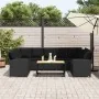 Sofás de jardín 3 piezas y cojines ratán sintético negro de , Conjuntos de jardín - Ref: Foro24-3365329, Precio: 622,35 €, De...