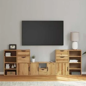 Muebles de TV 5 uds. con almacenaje "ODDA" madera maciza pino von , TV-Möbel - Ref: Foro24-3365376, Preis: 270,56 €, Rabatt: %