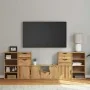 Muebles de TV 5 uds. con almacenaje "ODDA" madera maciza pino de , Muebles TV - Ref: Foro24-3365376, Precio: 270,56 €, Descue...