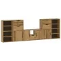Muebles de TV 5 uds. con almacenaje "ODDA" madera maciza pino de , Muebles TV - Ref: Foro24-3365376, Precio: 270,56 €, Descue...