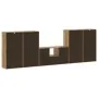 Muebles de TV 5 uds. con almacenaje "ODDA" madera maciza pino de , Muebles TV - Ref: Foro24-3365376, Precio: 270,56 €, Descue...