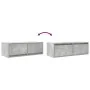 Muebles de TV 2uds madera ingeniería gris hormigón 80x31x25,5cm von , TV-Möbel - Ref: Foro24-861515, Preis: 92,12 €, Rabatt: %